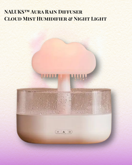 Aura Rain Diffuser – Soothing Light & Cloud Mist Humidifier